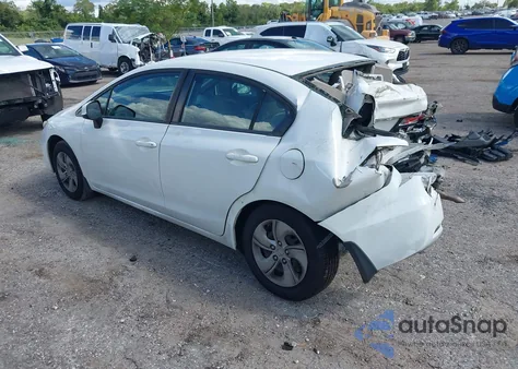 2013 Honda Civic Lx from USA, damaged, VIN 2HGFB2F5XDH515853